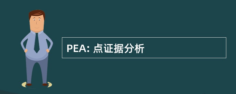 PEA: 点证据分析