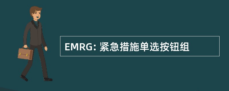 EMRG: 紧急措施单选按钮组