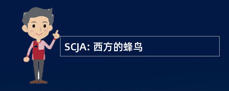 SCJA: 西方的蜂鸟