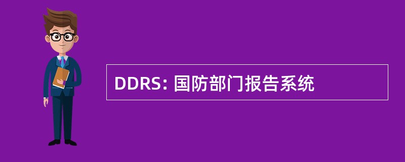 DDRS: 国防部门报告系统