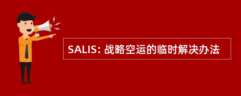 SALIS: 战略空运的临时解决办法