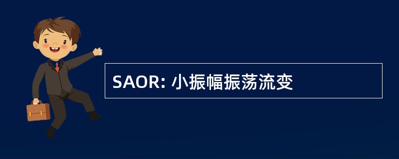 SAOR: 小振幅振荡流变