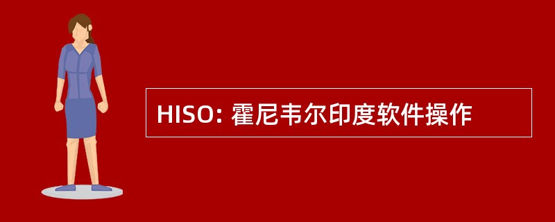 HISO: 霍尼韦尔印度软件操作