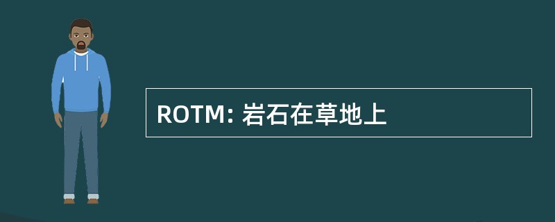 ROTM: 岩石在草地上