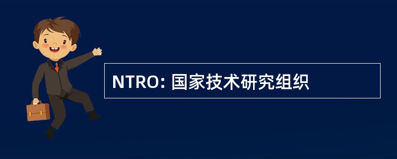 NTRO: 国家技术研究组织