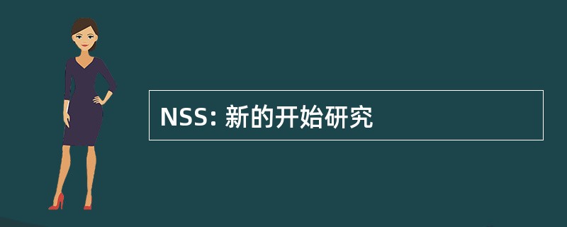 NSS: 新的开始研究