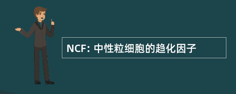 NCF: 中性粒细胞的趋化因子