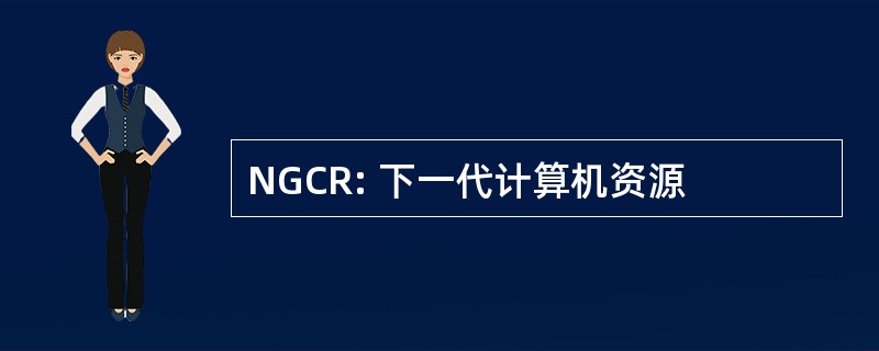 NGCR: 下一代计算机资源