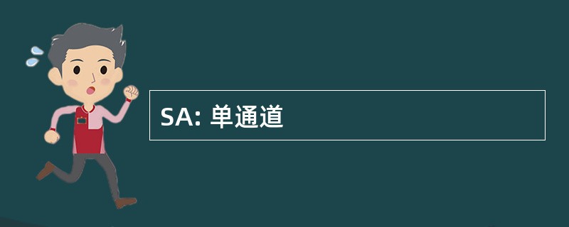 SA: 单通道