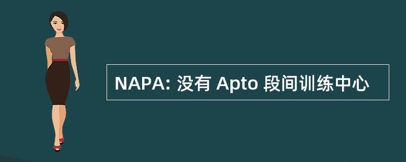 NAPA: 没有 Apto 段间训练中心