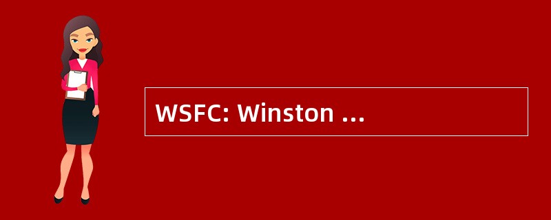 WSFC: Winston Salem/福赛斯县