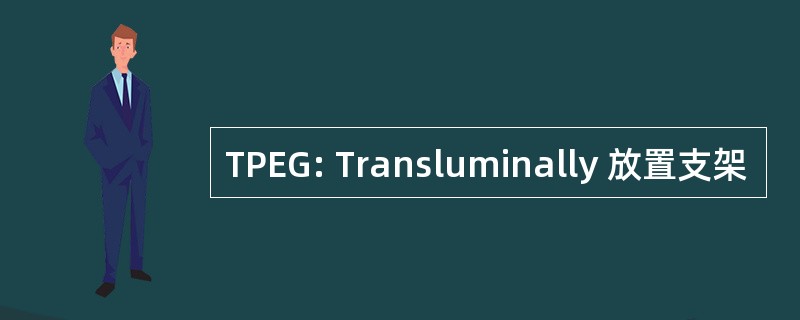 TPEG: Transluminally 放置支架