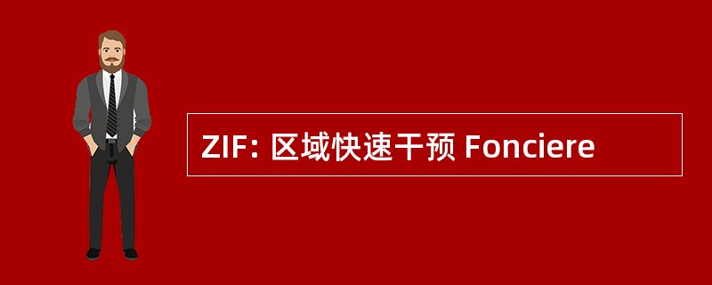 ZIF: 区域快速干预 Fonciere