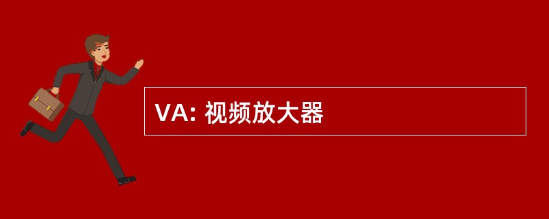 VA: 视频放大器