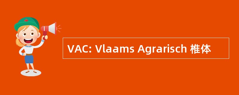 VAC: Vlaams Agrarisch 椎体