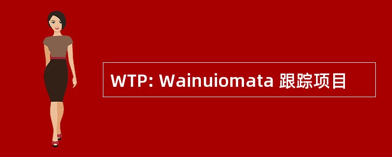 WTP: Wainuiomata 跟踪项目