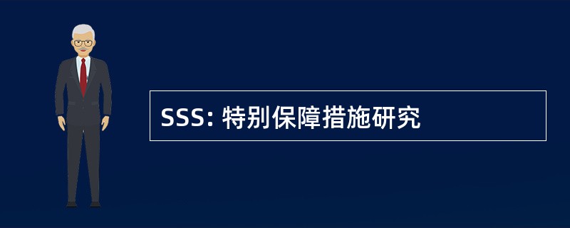 SSS: 特别保障措施研究