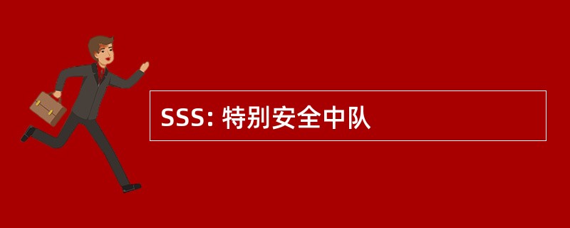 SSS: 特别安全中队