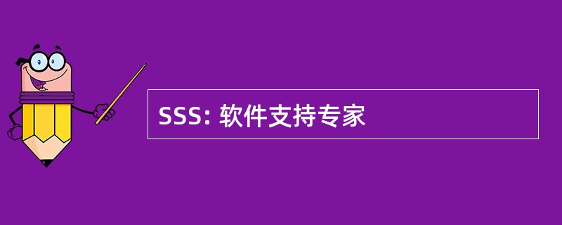 SSS: 软件支持专家