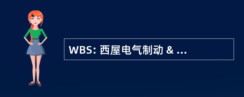 WBS: 西屋电气制动 & 信号有限公司