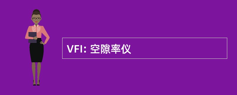 VFI: 空隙率仪