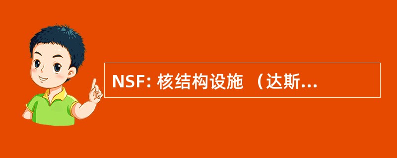 NSF: 核结构设施 （达斯伯里实验室，英国柴郡现已关闭 ；