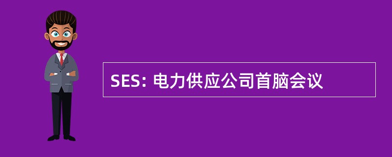 SES: 电力供应公司首脑会议