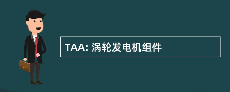 TAA: 涡轮发电机组件