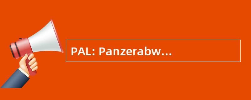 PAL: Panzerabwehr Lenkwaffe