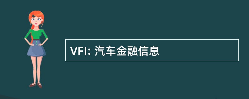 VFI: 汽车金融信息