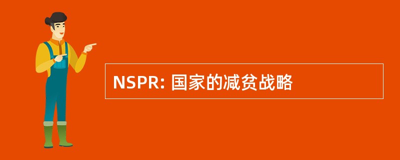 NSPR: 国家的减贫战略