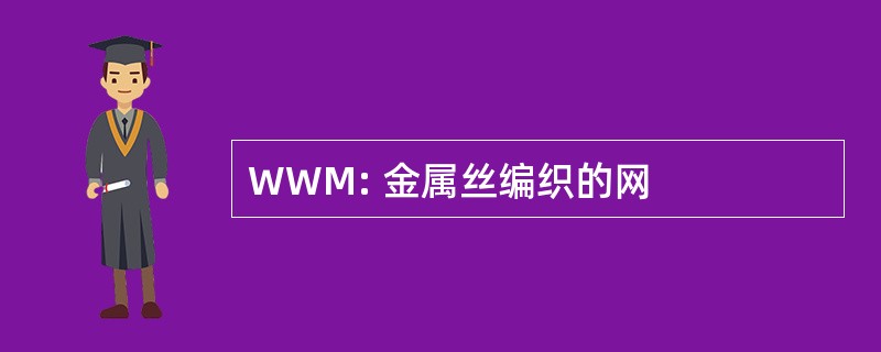 WWM: 金属丝编织的网