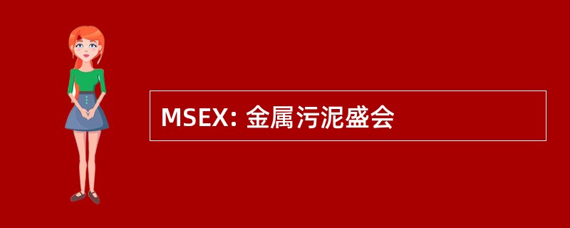 MSEX: 金属污泥盛会