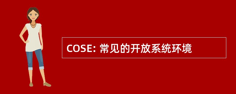 COSE: 常见的开放系统环境