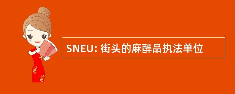 SNEU: 街头的麻醉品执法单位