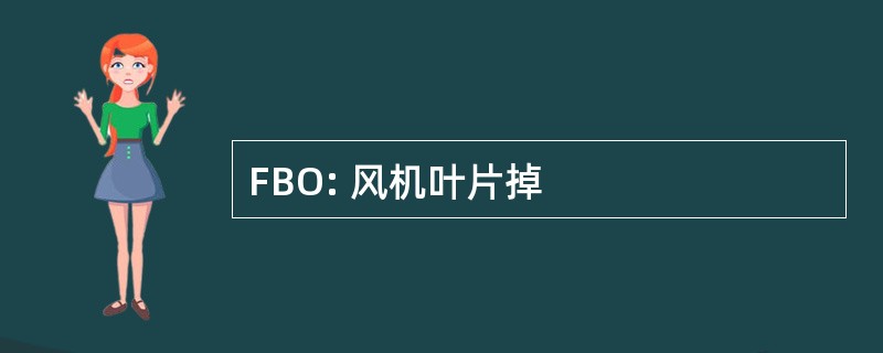 FBO: 风机叶片掉