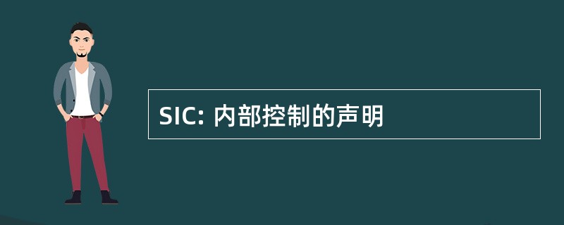 SIC: 内部控制的声明