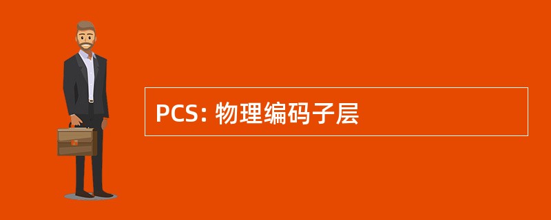 PCS: 物理编码子层