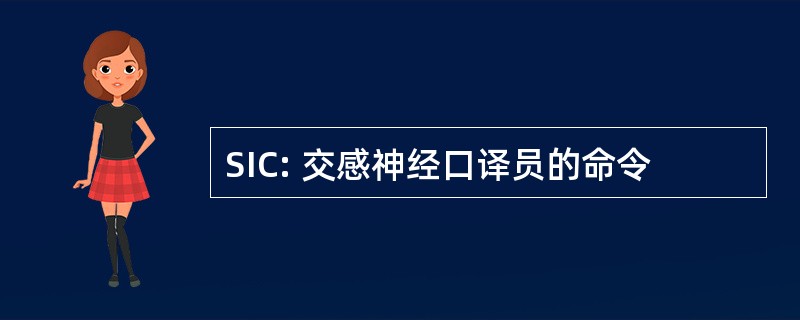 SIC: 交感神经口译员的命令