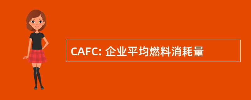 CAFC: 企业平均燃料消耗量