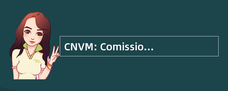 CNVM: Comissio 国立德尔梅尔德 Valors