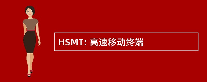 HSMT: 高速移动终端