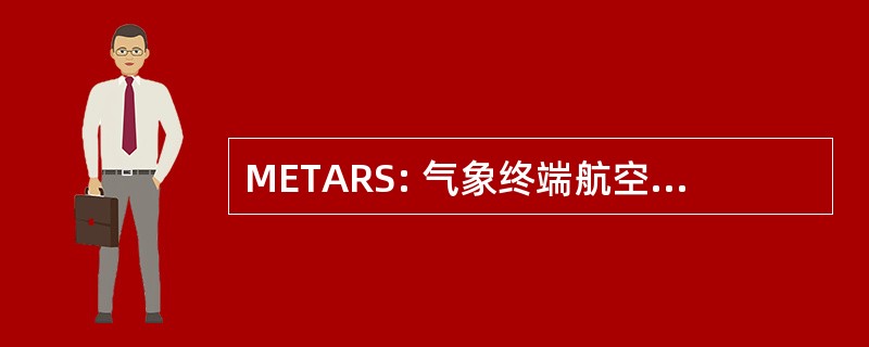 METARS: 气象终端航空例行天气报告