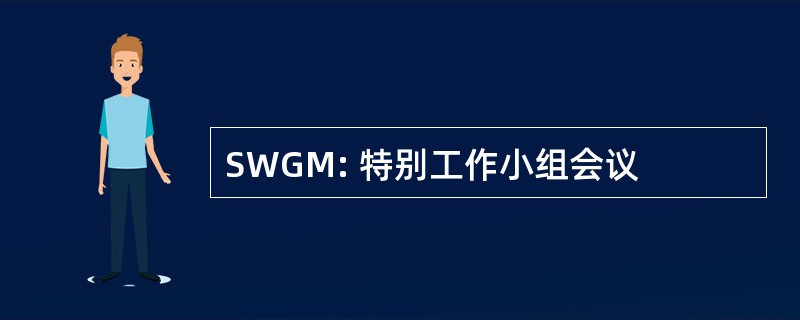 SWGM: 特别工作小组会议