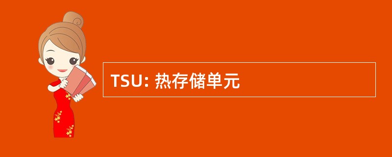 TSU: 热存储单元