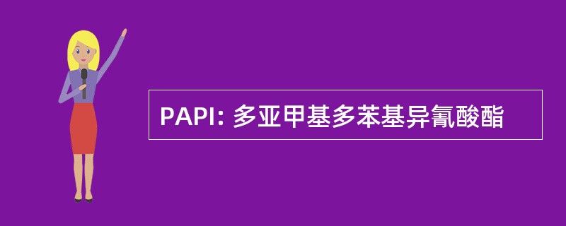 PAPI: 多亚甲基多苯基异氰酸酯