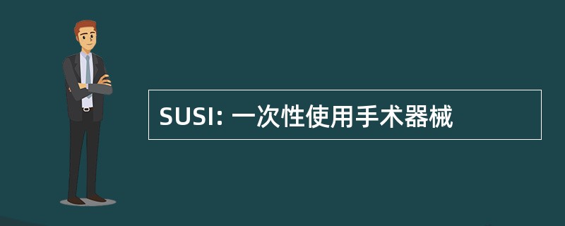 SUSI: 一次性使用手术器械