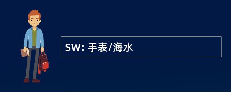 SW: 手表/海水