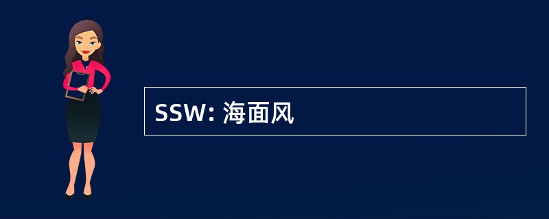 SSW: 海面风