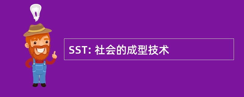 SST: 社会的成型技术